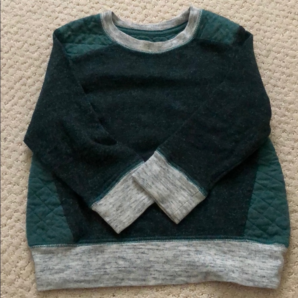 Cat & Jack - green and grey sweatshirt